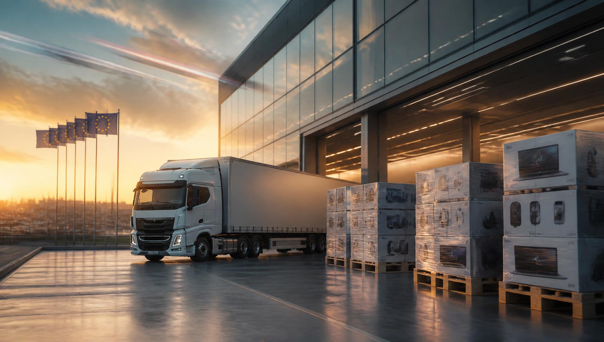 Modern European logistics and technology distribution